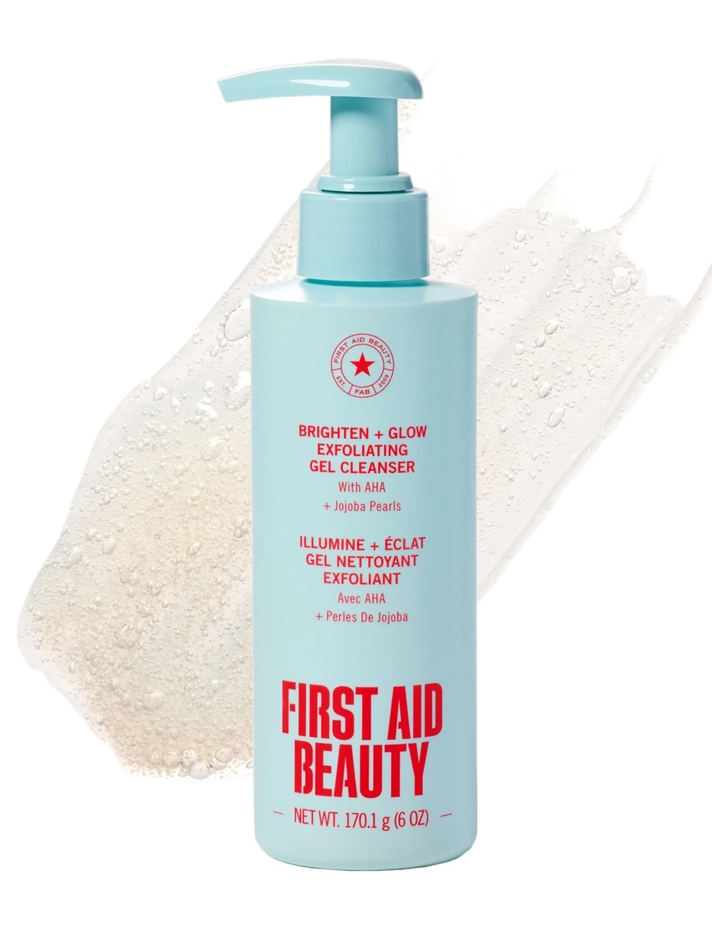 💄 FAB Brighten + Glow Exfoliating Gel Cleanser